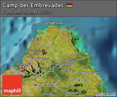 Satellite 3D Map of Camp Des Embrevades