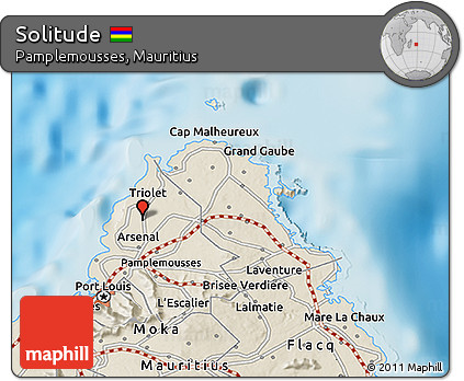 Shaded Relief 3D Map of Solitude
