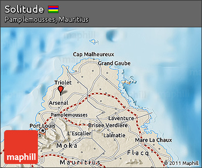Shaded Relief 3D Map of Solitude
