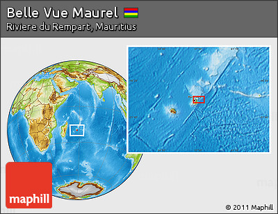 Physical Location Map of Belle Vue Maurel