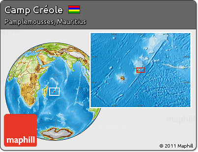Physical Location Map of Camp Créole