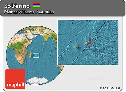 Satellite Location Map of Solférino