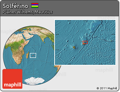 Satellite Location Map of Solférino