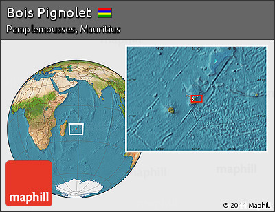 Satellite Location Map of Bois Pignolet