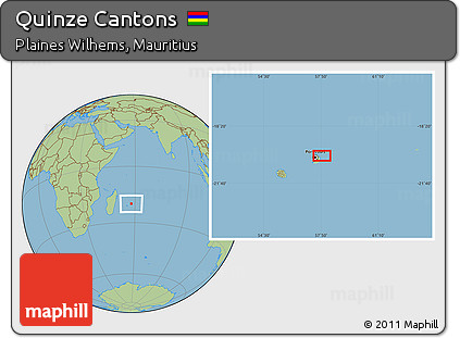 Savanna Style Location Map of Quinze Cantons