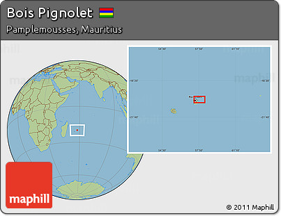 Savanna Style Location Map of Bois Pignolet