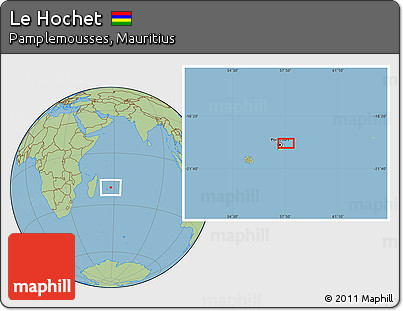 Savanna Style Location Map of Le Hochet