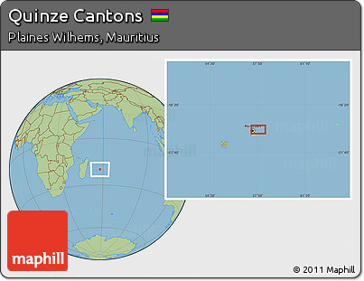 Savanna Style Location Map of Quinze Cantons