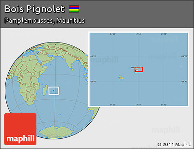 Savanna Style Location Map of Bois Pignolet