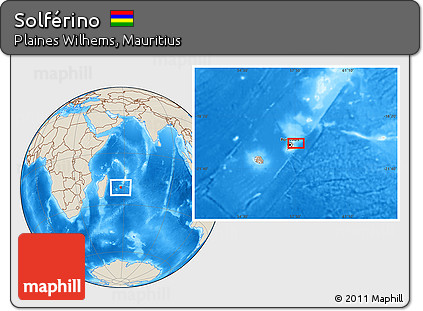 Shaded Relief Location Map of Solférino