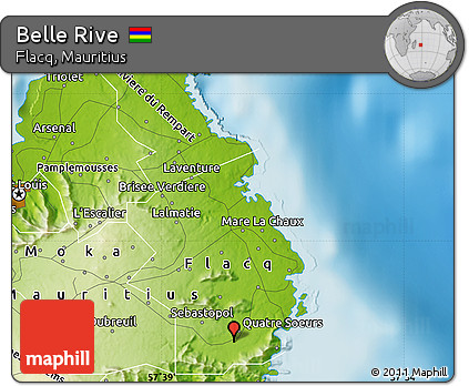 Physical Map of Belle Rive