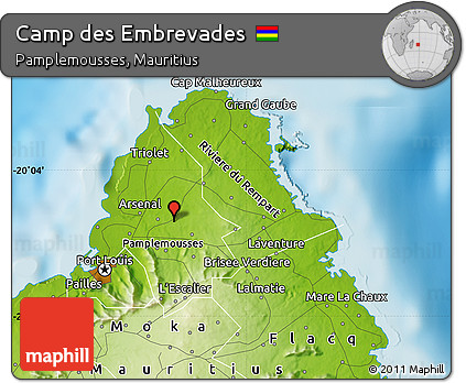 Physical Map of Camp Des Embrevades