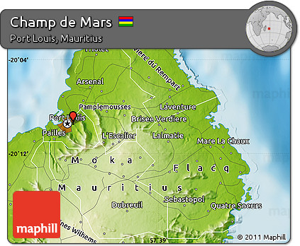Physical Map of Champ De Mars