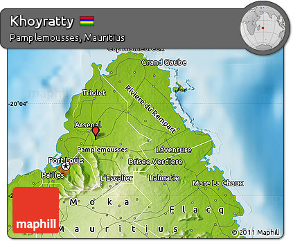 Physical Map of Khoyratty