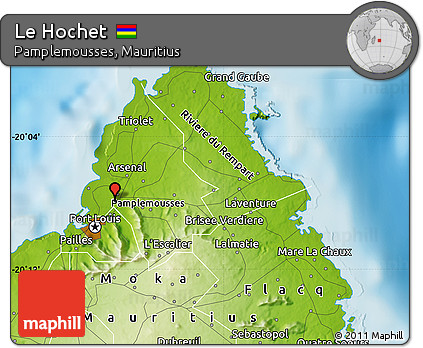 Physical Map of Le Hochet