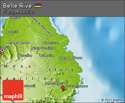 Physical Map of Belle Rive