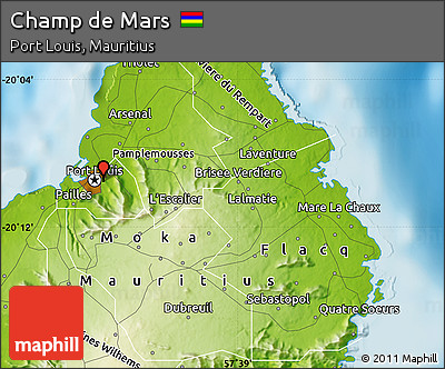 Physical Map of Champ De Mars