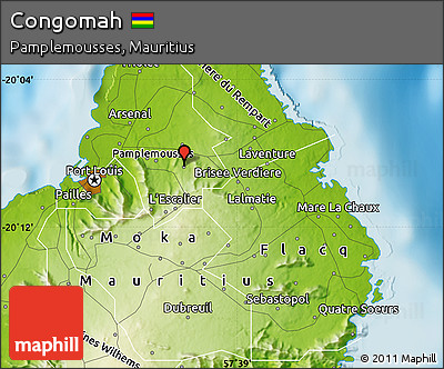 Physical Map of Congomah