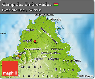 Physical Map of Camp Des Embrevades