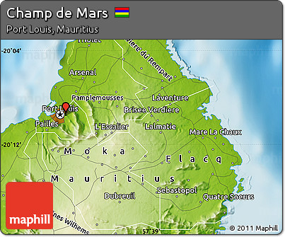 Physical Map of Champ De Mars