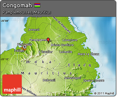 Physical Map of Congomah