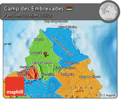 Political Map of Camp Des Embrevades