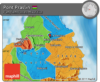 Political Map of Pont Praslin