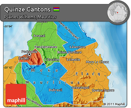 Political Map of Quinze Cantons