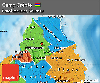 Political Map of Camp Créole