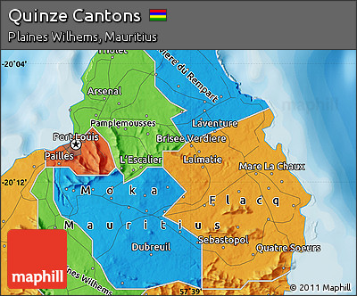 Political Map of Quinze Cantons