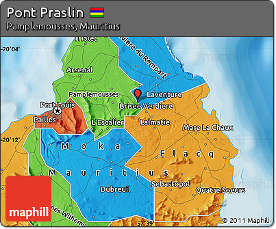 Political Map of Pont Praslin