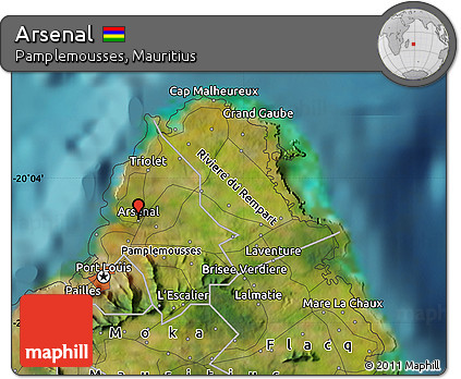 Satellite Map of Arsenal