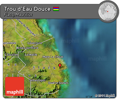 Trou De Douce Mauritius Map Free Satellite Map Of Trou D'eau Douce