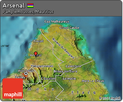 Satellite Map of Arsenal