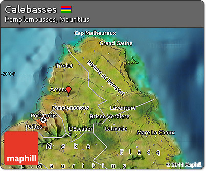 Satellite Map of Calebasses
