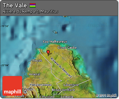 Satellite Map of the Vale