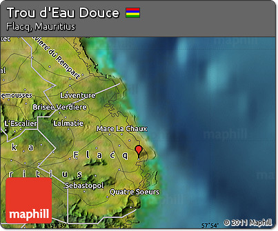 Trou De Douce Mauritius Map Free Satellite Map Of Trou D'eau Douce