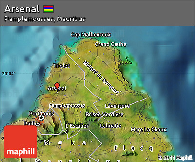 Satellite Map of Arsenal