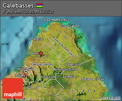 Satellite Map of Calebasses