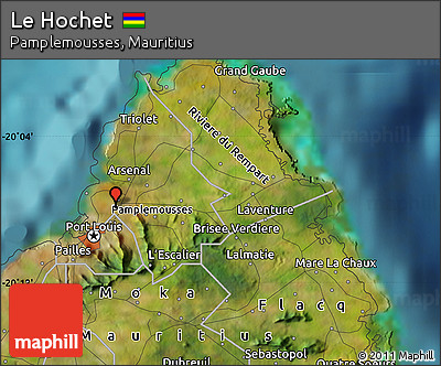 Satellite Map of Le Hochet