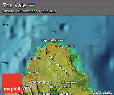 Satellite Map of the Vale
