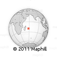 Outline Map of Mauritius Island, rectangular outline