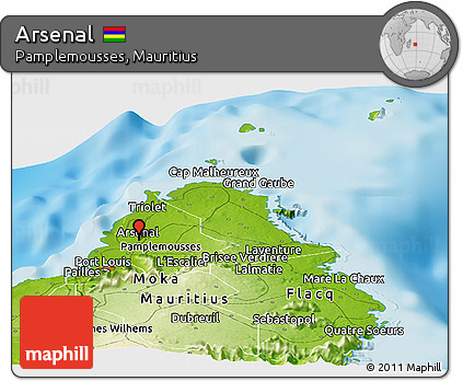 Physical Panoramic Map of Arsenal