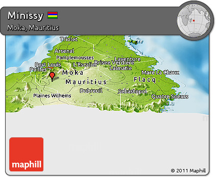 Physical Panoramic Map of Minissy