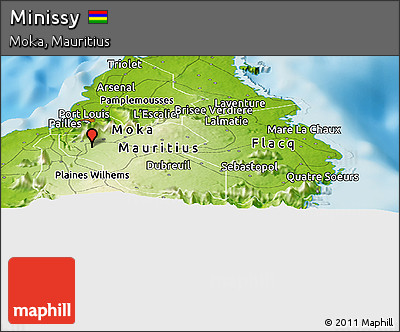 Physical Panoramic Map of Minissy