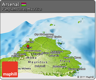Physical Panoramic Map of Arsenal