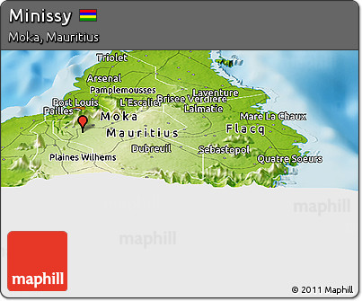 Physical Panoramic Map of Minissy