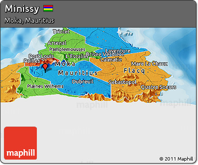 Political Panoramic Map of Minissy