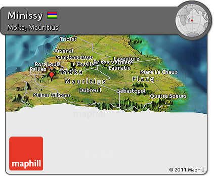 Satellite Panoramic Map of Minissy