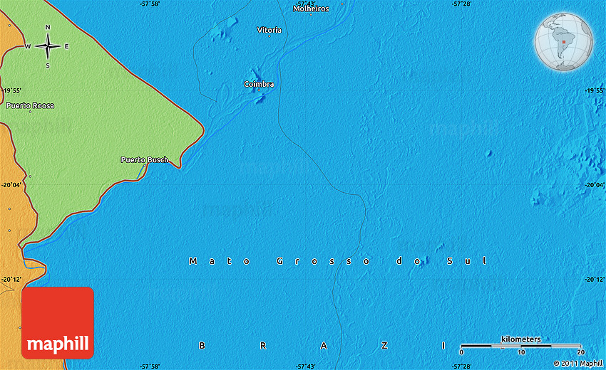Political Map of Puerto Busch